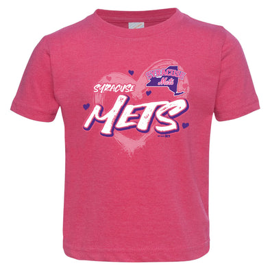 Syracuse Mets Hot Pink Toddler T-shirt