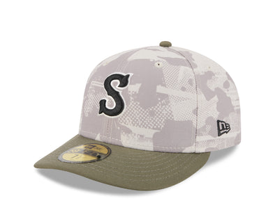 Syracuse Mets New Era Armed Forces 2025 Fitted Cap