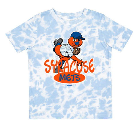 Syracuse Mets BR Lt. Blue Tie Dye Scooch Toddler Tee