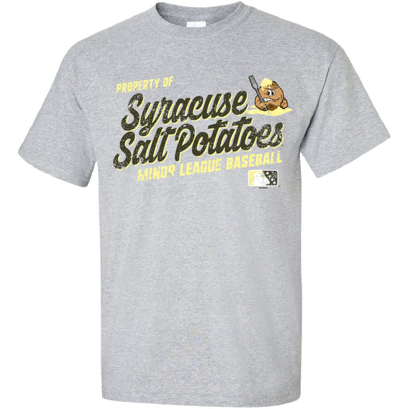 Syracuse Mets BR Salt Potatoes Grey Tee