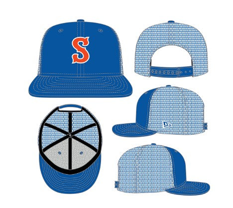 Syracuse Mets New Era Royal 950 Trucker Hat