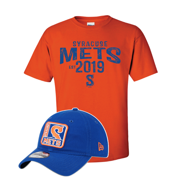 Syracuse Mets Men's Tee & Hat Bundle