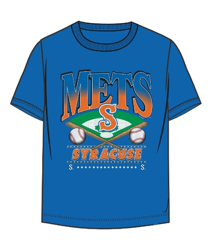 Syracuse Mets '47 Royal Straight Shot Youth Tee