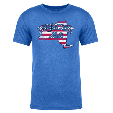 Syracuse Mets 108 Stitches Royal Patriotic Tee