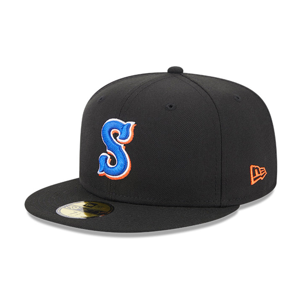 Syracuse Mets New Era Black Alternate Fitted On-Field Cap