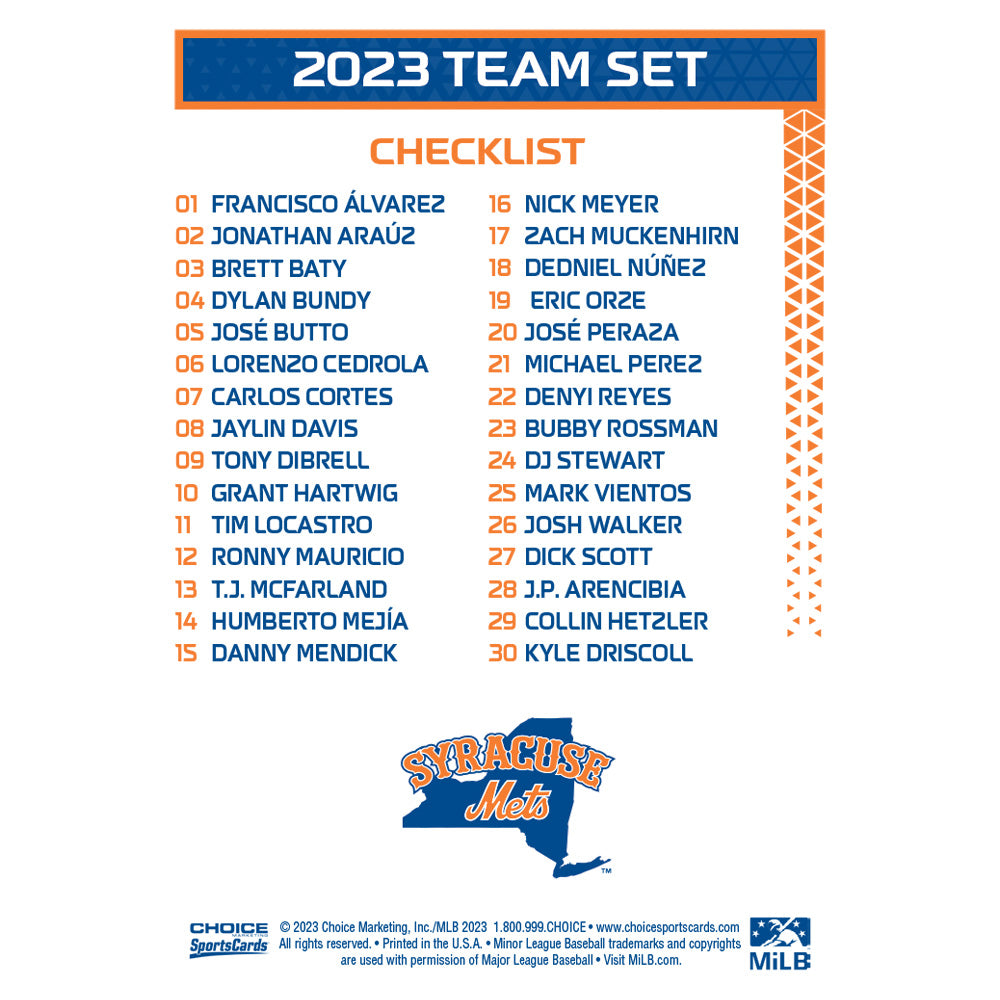 Syracuse Mets Release 2023 Schedule