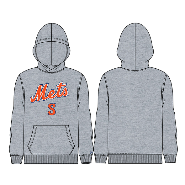 Syracuse Mets New Era Gray Hoodie Youth