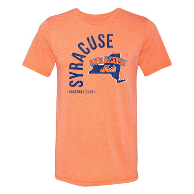 Syracuse Mets Orange Wrap Tee
