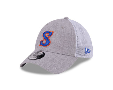 Syracuse Mets New Era 3930 Heathered Grey/White Flex Fit Cap