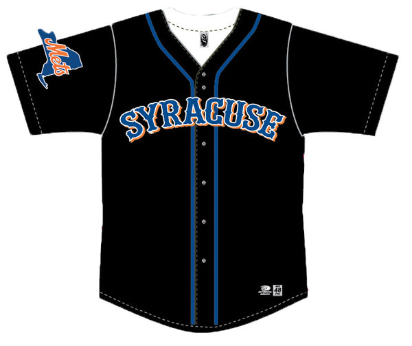 Syracuse Mets OT Home Replica Embroidered Jersey Small / Yes 9 or More Letters (+$25)