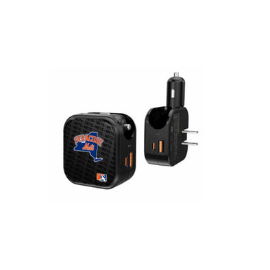 Syracuse Mets 2 in 1 USB A/C Charger