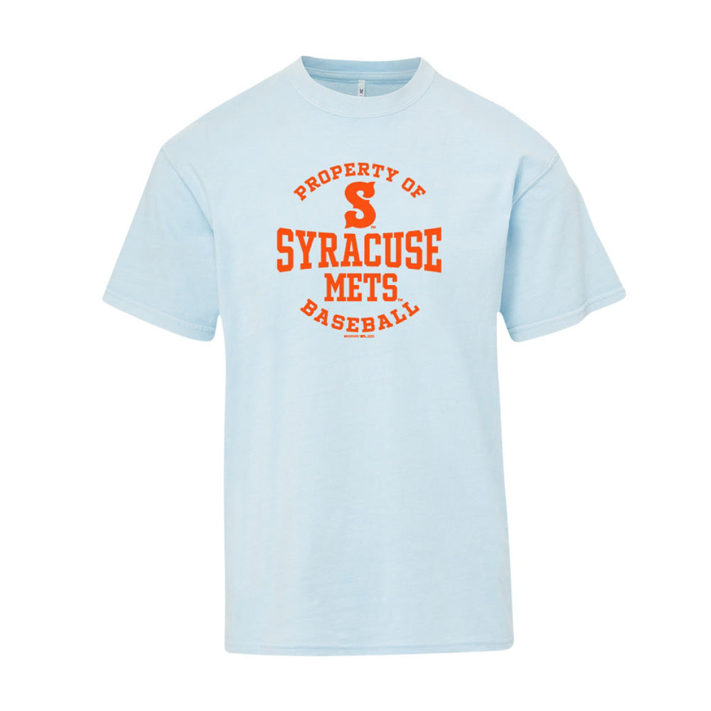 Syracuse Mets MV Light Blue Coastal Color T-Shirt Small