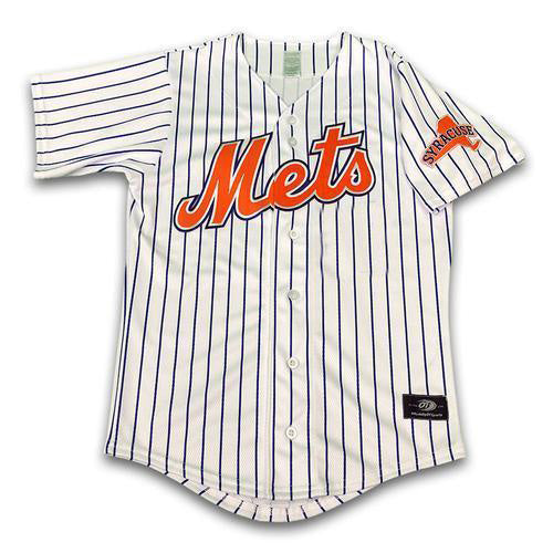 Syracuse Mets OT Home Replica Embroidered Jersey XXXLarge / Yes 9 or More Letters (+$25)