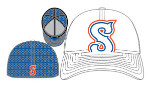 Syracuse Mets New Era Logo Large 3930 Flex Fit Cap