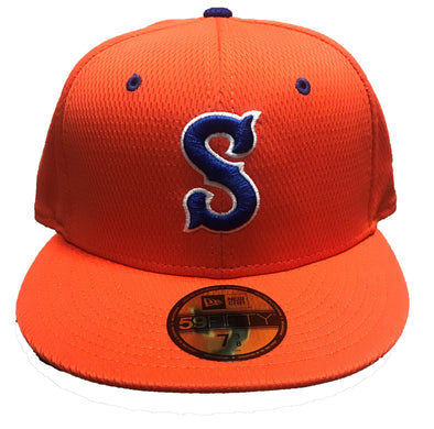 2021 Syracuse Mets #35 Game Used Blue Salt City Mets Jersey 48 DP42506