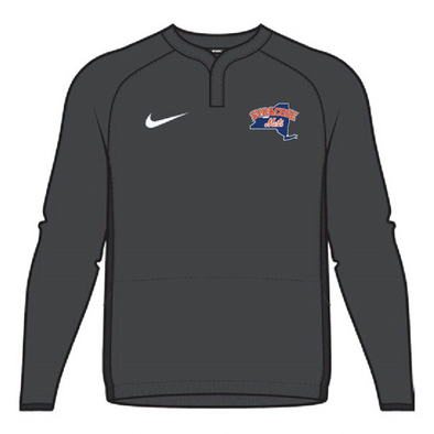 Syracuse Mets Nike Anthracite & Black Long Sleeve Windshirt Cage Jacket