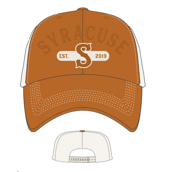 Syracuse Mets Orange Primary Logo MVP Adj. Cap