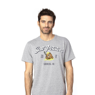 Syracuse Mets Salt Potatoes Grey Men's T-shirt
