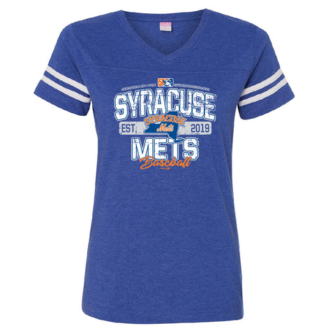 Syracuse Mets Royal Sporty Ladies T-shirt