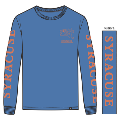 Syracuse Mets Triple Down Men's Long sleeve T-shirt